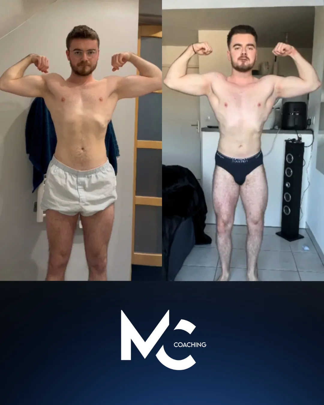 Transformation avant et après n°6 d'un élève suivi par Matthis