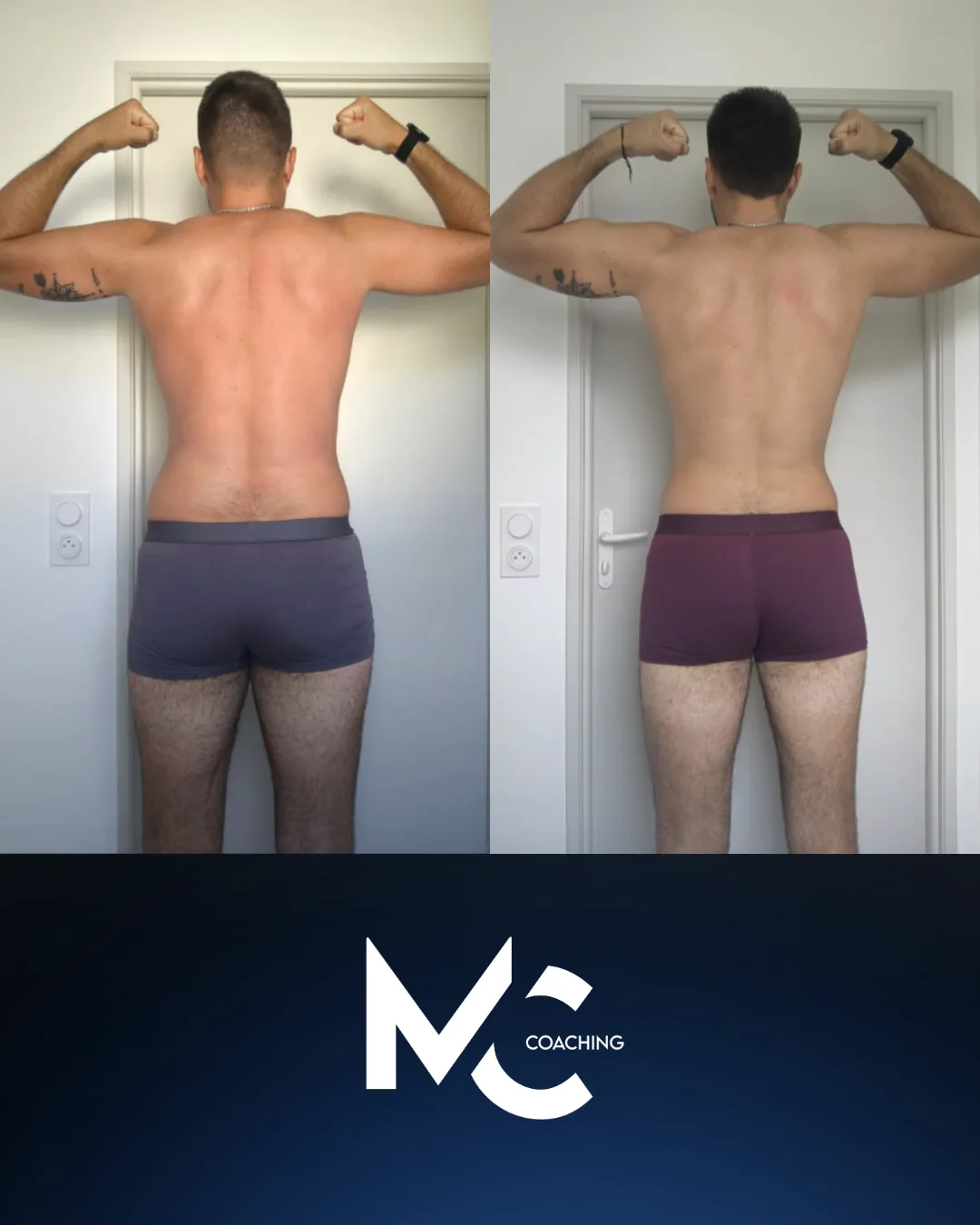 Transformation avant et après n°2 d'un élève suivi par Matthis