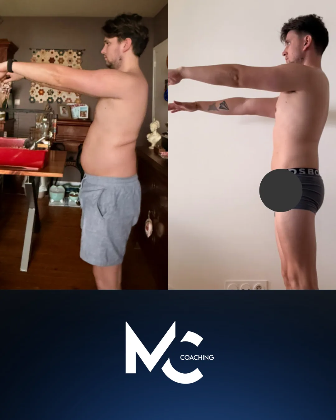 Transformation avant et après n°7 d'un élève suivi par Matthis