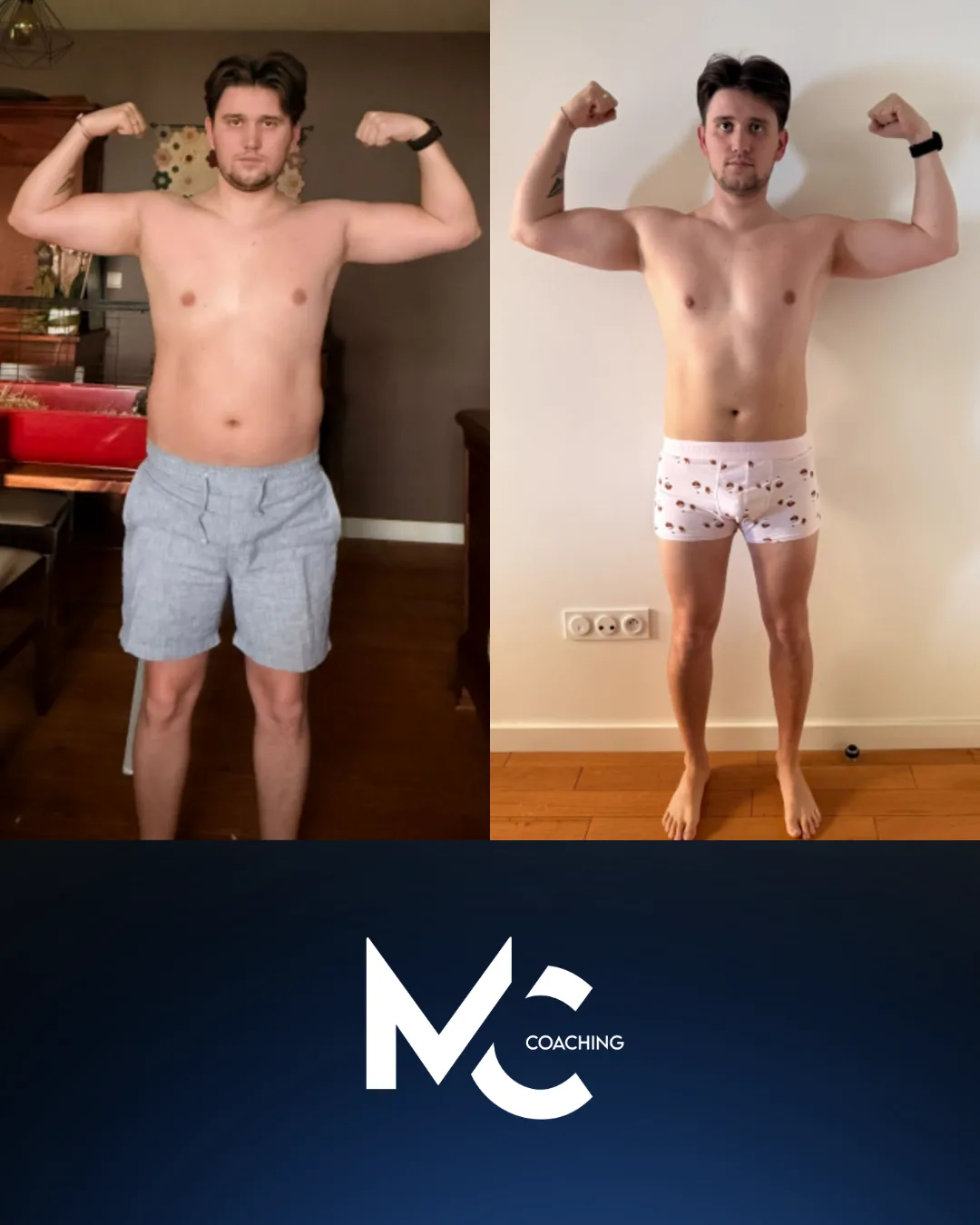 Transformation avant et après n°22 d'un élève suivi par Matthis